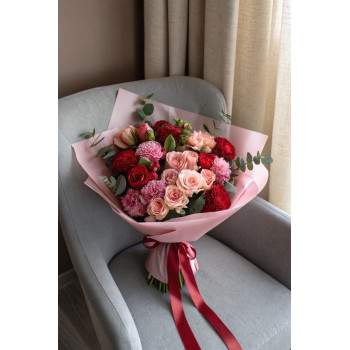 Авторский букет «Нежное сердце»